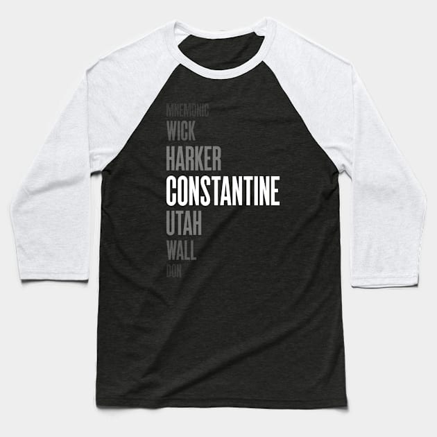 Constantine Baseball T-Shirt by 12&24